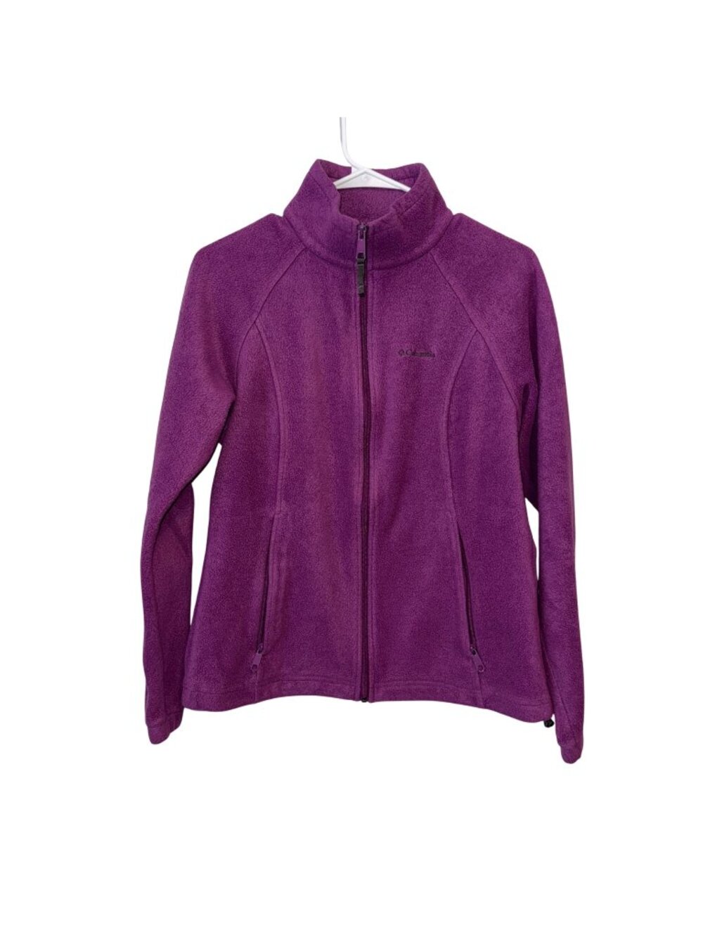 Columbia Womens Purple Full-Zip Fleece Jacket Size M